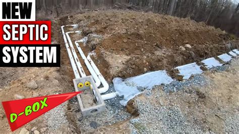 do leach pipes start right outside of the distribution box|pipe size for leach field.